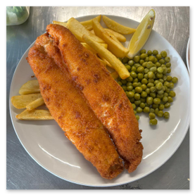 fish chips and peas